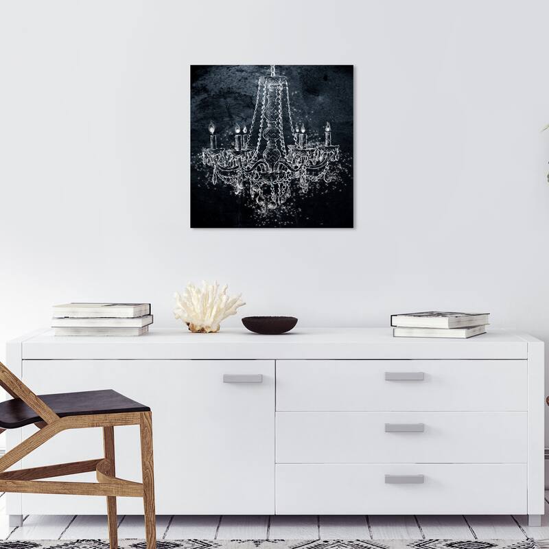 Wynwood Studio Canvas Fashion and Glam Light in the Night Black and Traditional Wall Art Canvas Print - 20 x 20