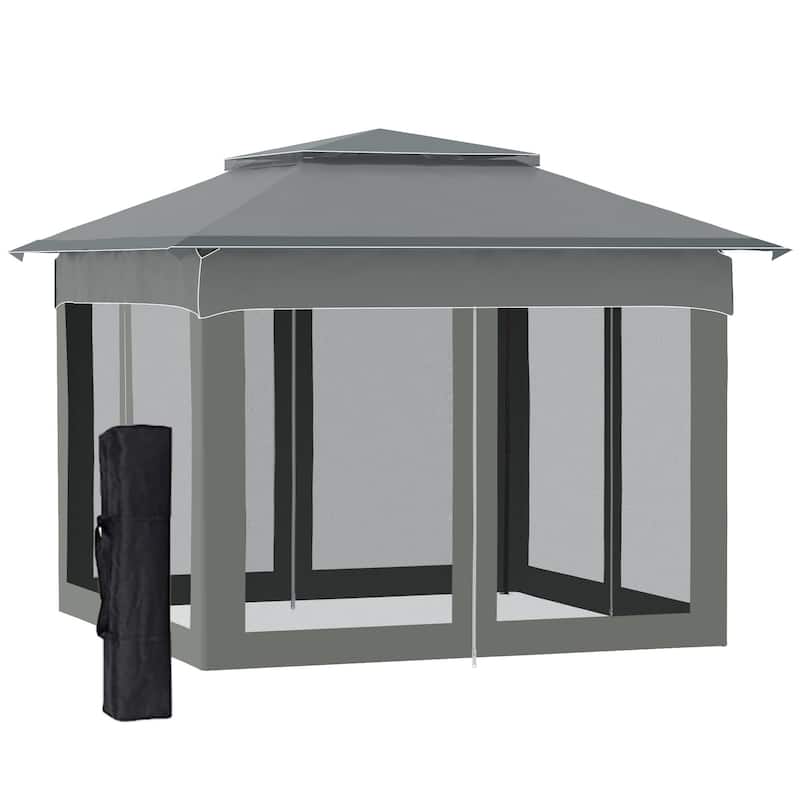 11' x 11' Pop Up Canopy, Outdoor Patio Gazebo Shelter