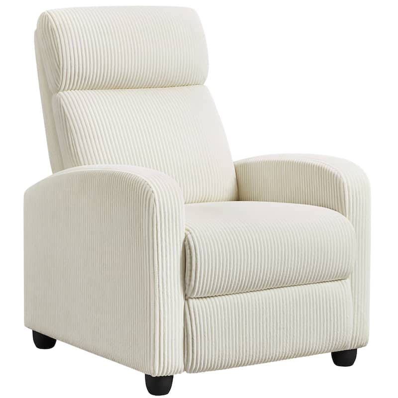 Yaheetech Adjustable Modern Upholstered Recliner Chair with Pocket Springs for Living Room