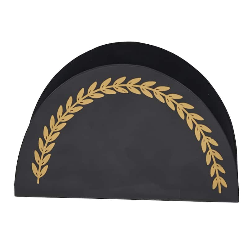 Park Designs Black Tole Napkin Holder - 4"H x 6.5"W x 2"D