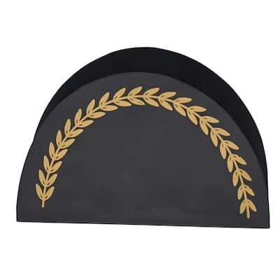 Park Designs Black Tole Napkin Holder - 4"H x 6.5"W x 2"D