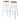 Huxton 2-Pc Bar Stools, 29", Natural & White - N/A