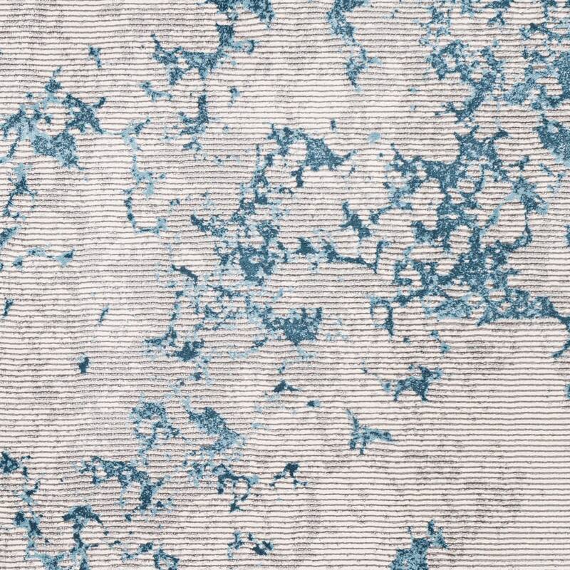Artistic Weavers Perig Gray & Blue Abstract Contemporary Area Rug