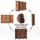 preview thumbnail 23 of 31, 5.6 Ft Tall 4/6/8 Panel Wood Room Divider Folding Privacy Screen