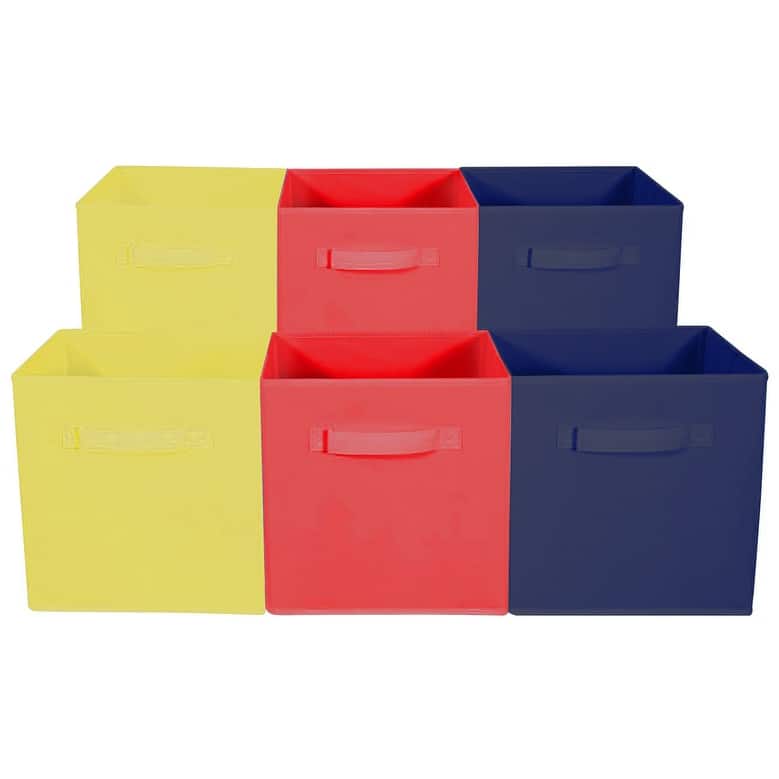 Sorbus Foldable Storage Cube Basket Bin (6-Pack)