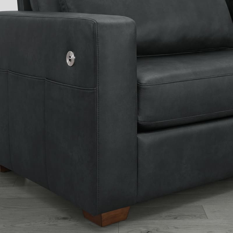 Spruce & Spring Ezra 89" Modern High Back Living Room Sofa with USB & Cup Holders