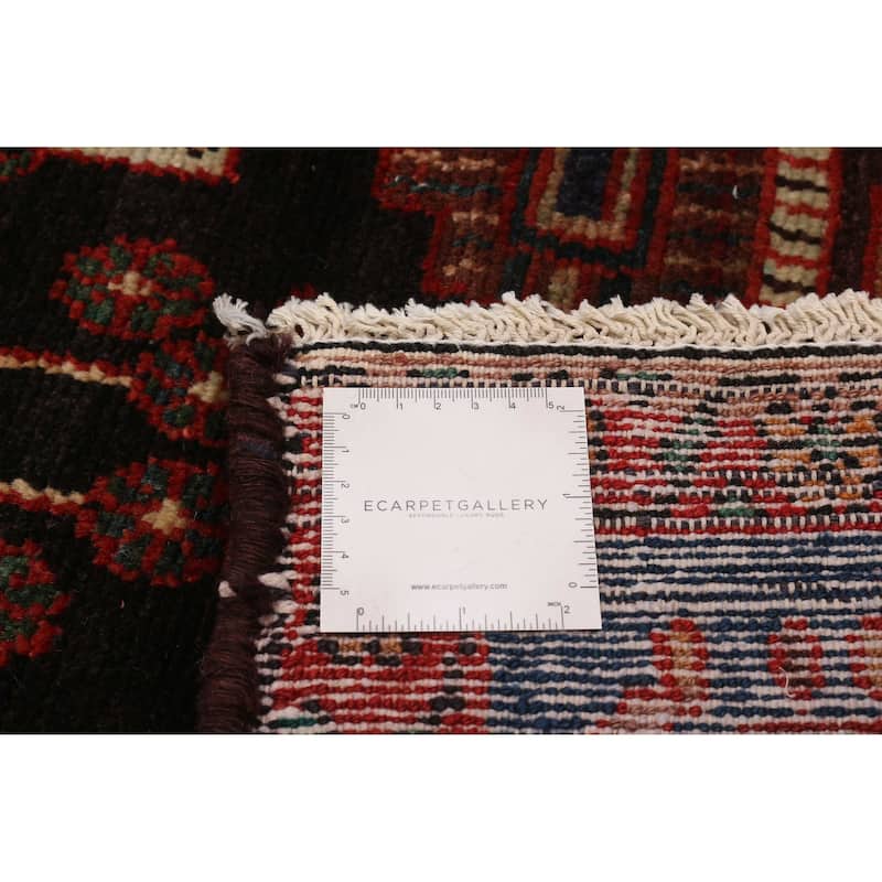 ECARPETGALLERY Hand-knotted Anatolian Vintage Black, Red Wool Rug - 5'7 x 10'7
