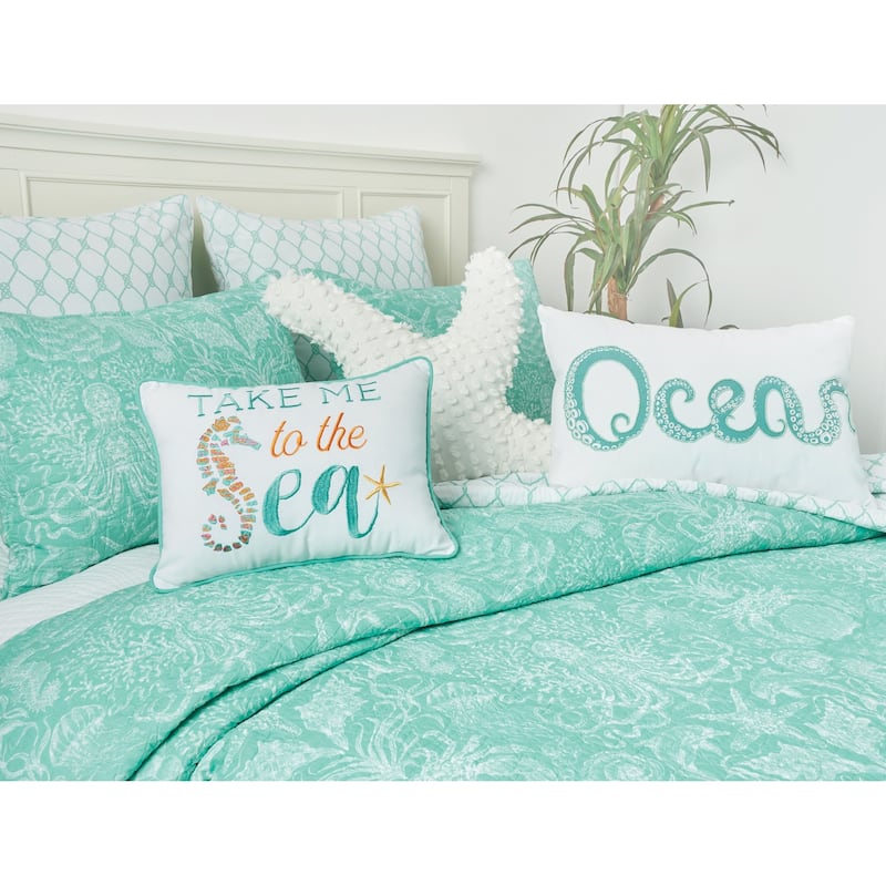 Octi Ocean 14 x 22 Decorative Accent Throw Pillow