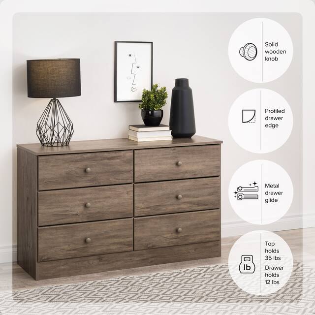 Bella 6-Drawer Double Dresser