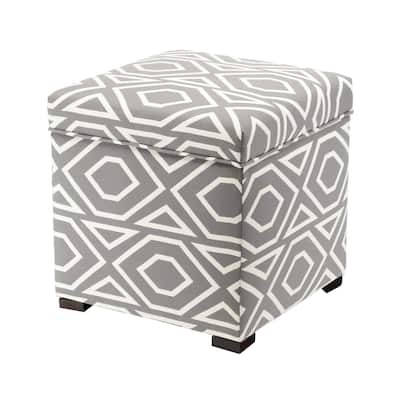 Tami Modern Upholstered Living Room Storage Ottoman