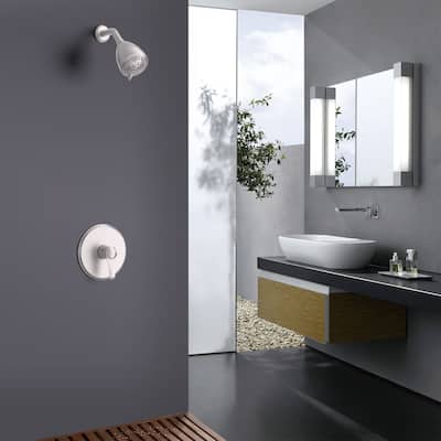 GIVINGTREE Single-Handle 8-Spray Shower Faucet in Brushed Nickel(Valve Included)