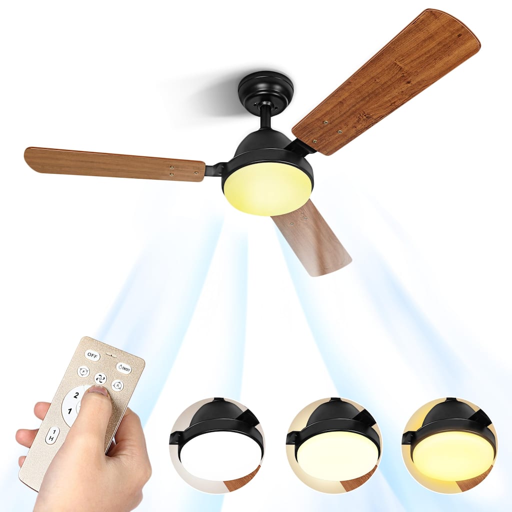 40/44 Inch Ceiling Fan with Smart App and Remote, 6-Speed Quiet Motor