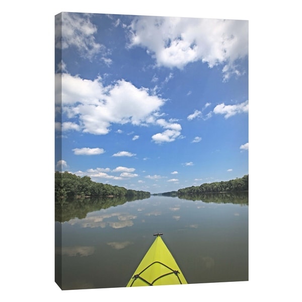 PTM Images 9-105980 PTM Canvas Collection 10" x 8" - "Potomac River Kayak" Giclee Forests Art Print on Canvas