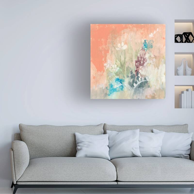 Jennifer Goldberger 'Whimsy Field I' Canvas Art