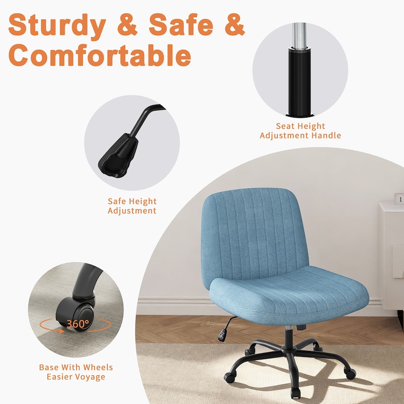 Futzca Swivel Office Ergonomic Chair with Adjustable Height & Tilt