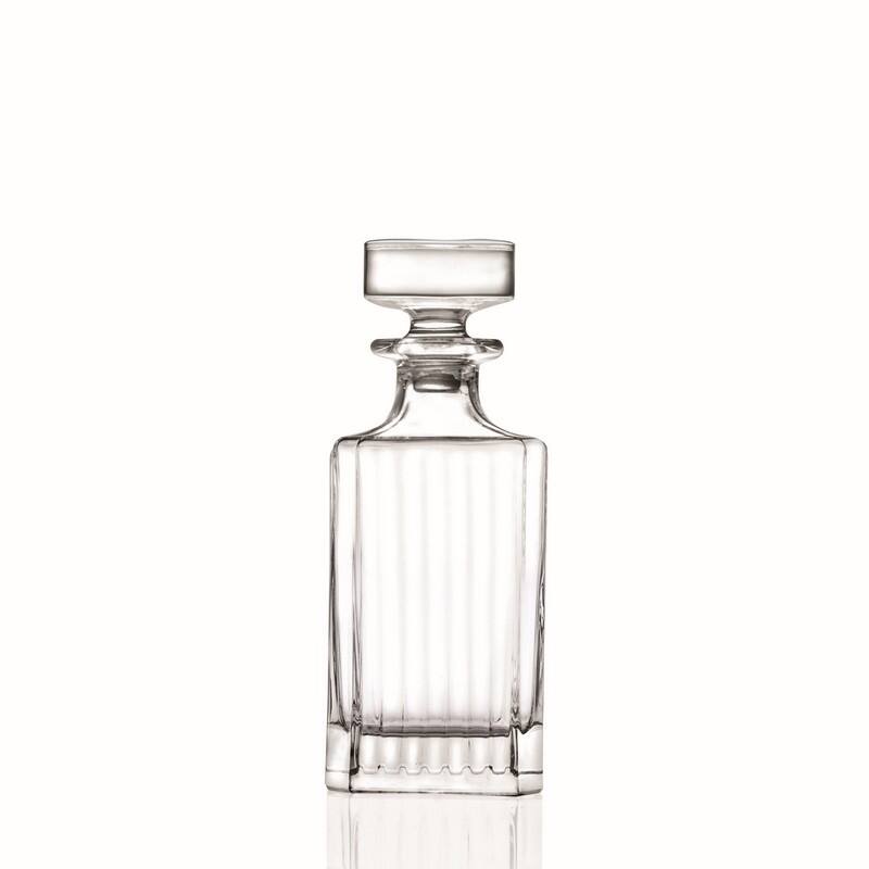 Majestic Gifts Inc Glass Whiskey Decanter W Stopper-25Oz.-8.75" Height - 8.75" x 3.5"