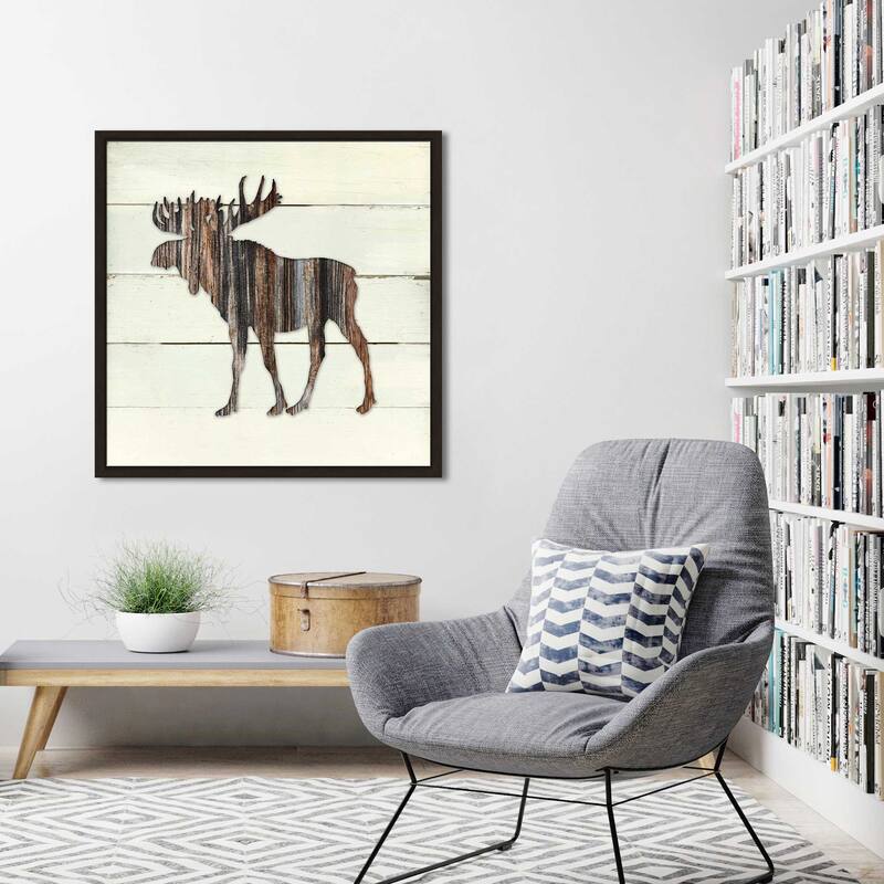 "Woodland Moose" by Carol Robinson Print on Floating Canvas