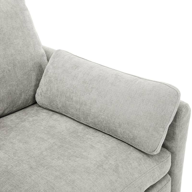 31.9" Comfy Cloud Armchair,Oversized,Plush Upholstered,Double Cushion