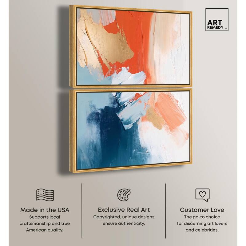 Orange Infusion II Canvas Set of 2 by Art Remedy