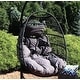 preview thumbnail 7 of 6, Sunnydaze Julia Hanging Egg Chair Replacement Cushions - Cushions Only