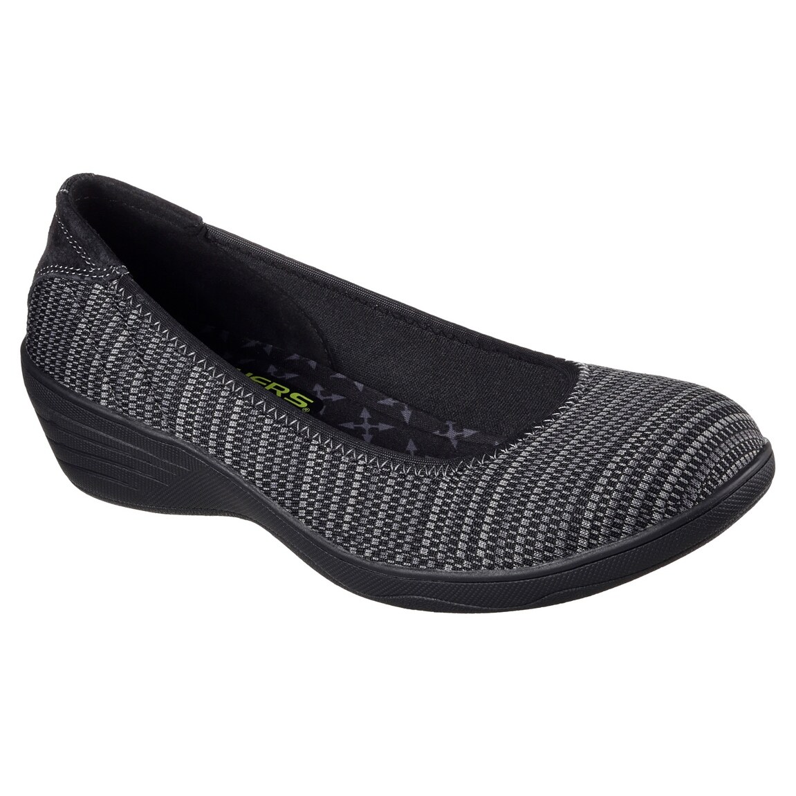 skechers women's kiss secret wedge pump