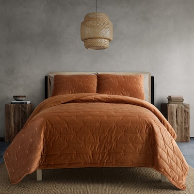Indigo Road by Egypt Sherrod Malone Luxe Channeled Velvet 3-Piece Quilt Set