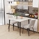 preview thumbnail 22 of 22, Modern Slate Kitchen Dining Table with Sintered Stone Top Metal Legs (Table Only) - 31.5x31.5x30 inch
