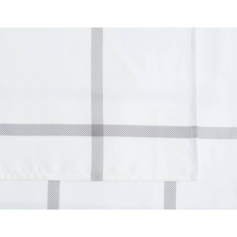 Truly Soft Printed Windowpane 4 Piece Sheet Set