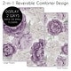 preview thumbnail 3 of 4, Sweet Jojo Designs Lavender Purple Boho Shabby Chic Floral Girl 3p Mini Crib Bedding Set Lilac Ivory Bohemian Vintage Watercolor