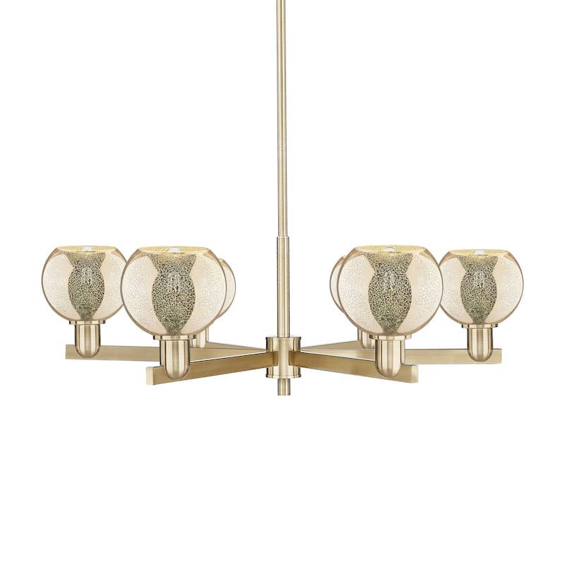 Innovations Lighting 716-6CR-10-36 Athens Chandelier Athens 6 Light - Champagne Bronze / Mercury