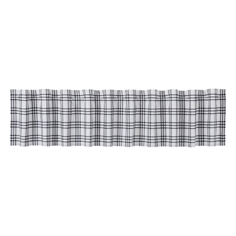 Sawyer Mill Black Plaid Valance 16x90 - M