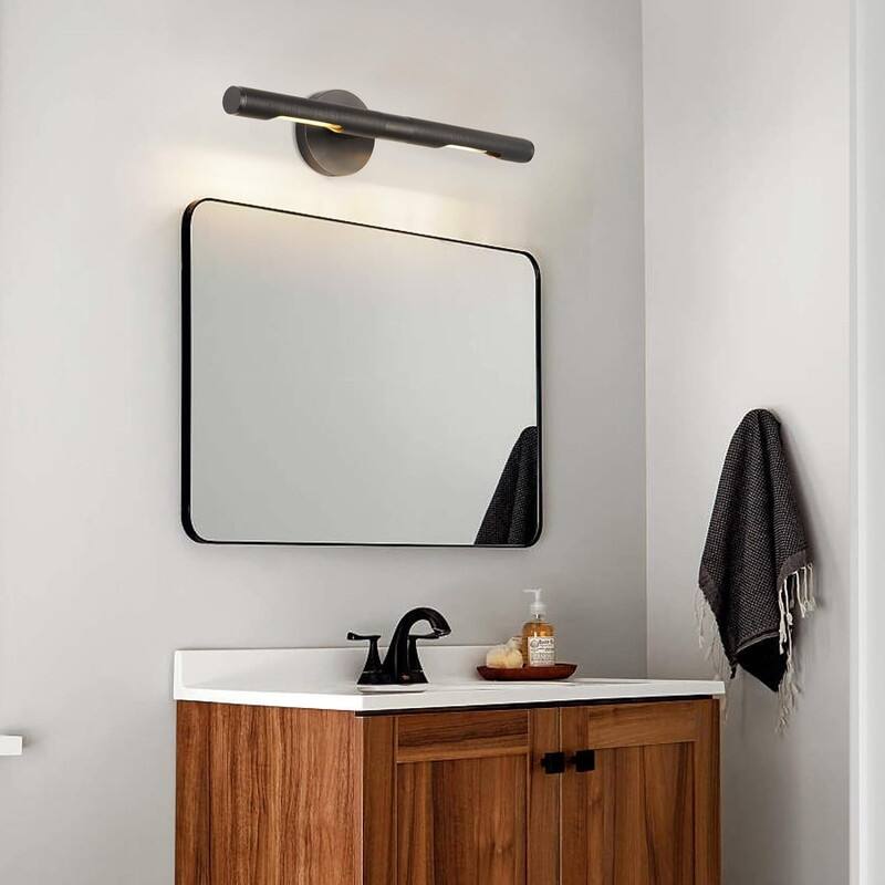 KAYLA 24 in. 1-Lights Gold Modern Vanity Light with Rotatable 360 Design(Set of 1)