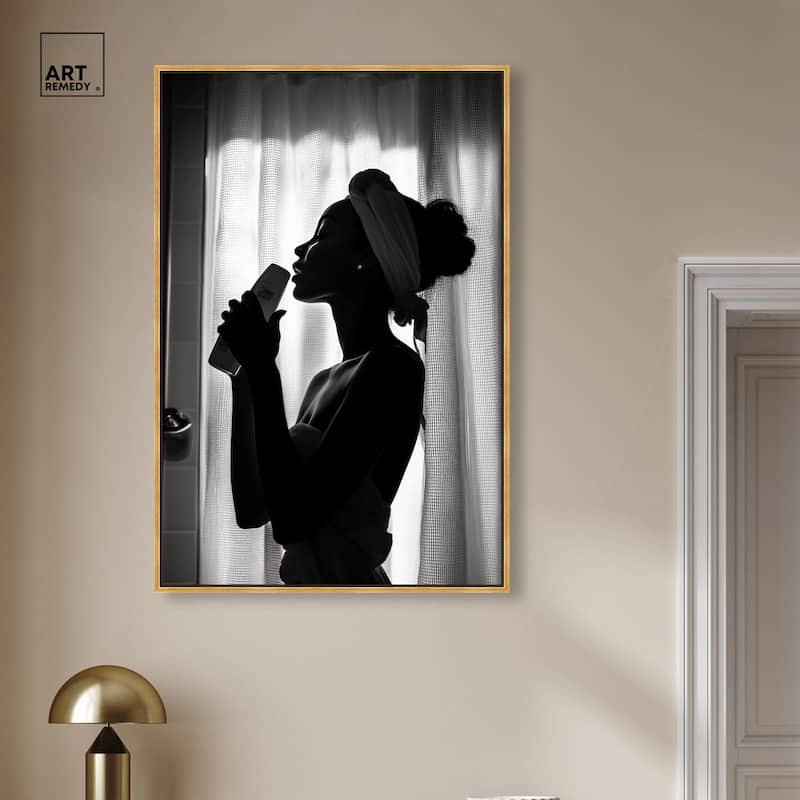 Bathroom Jam Session Canvas by Art Remedy