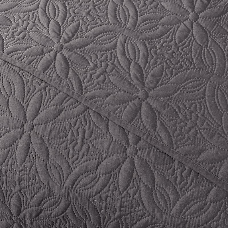 Ultrasonic Flower Bedspread Coverlet Set,Summer Quilt