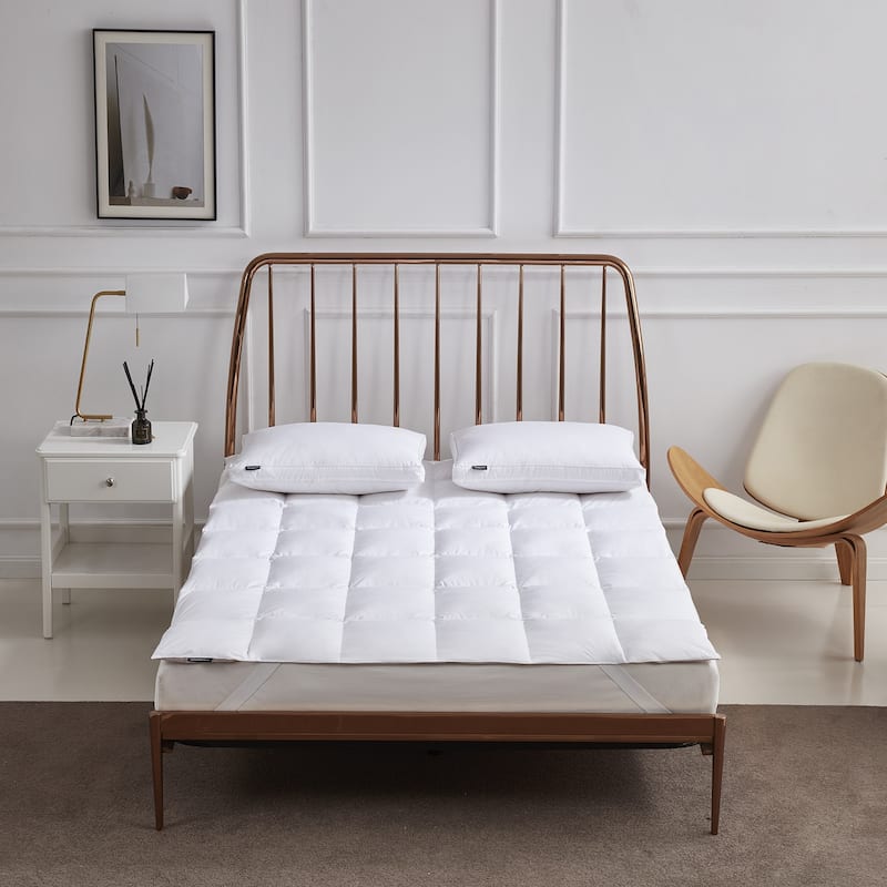 Beautyrest Tencel White Feather & Down Fiber Mattress Topper
