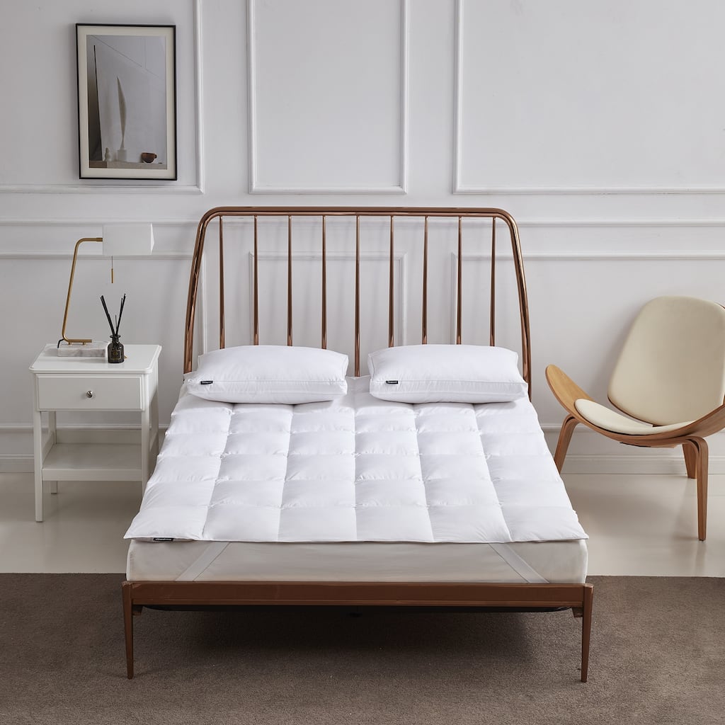 Beautyrest Tencel White Feather & Down Fiber Mattress Topper