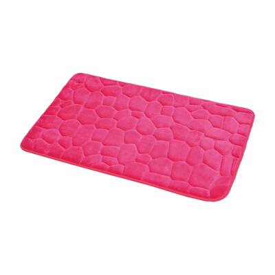 Bath Rug Memory Foam Mat 3D Pebble 32"L x 20"W