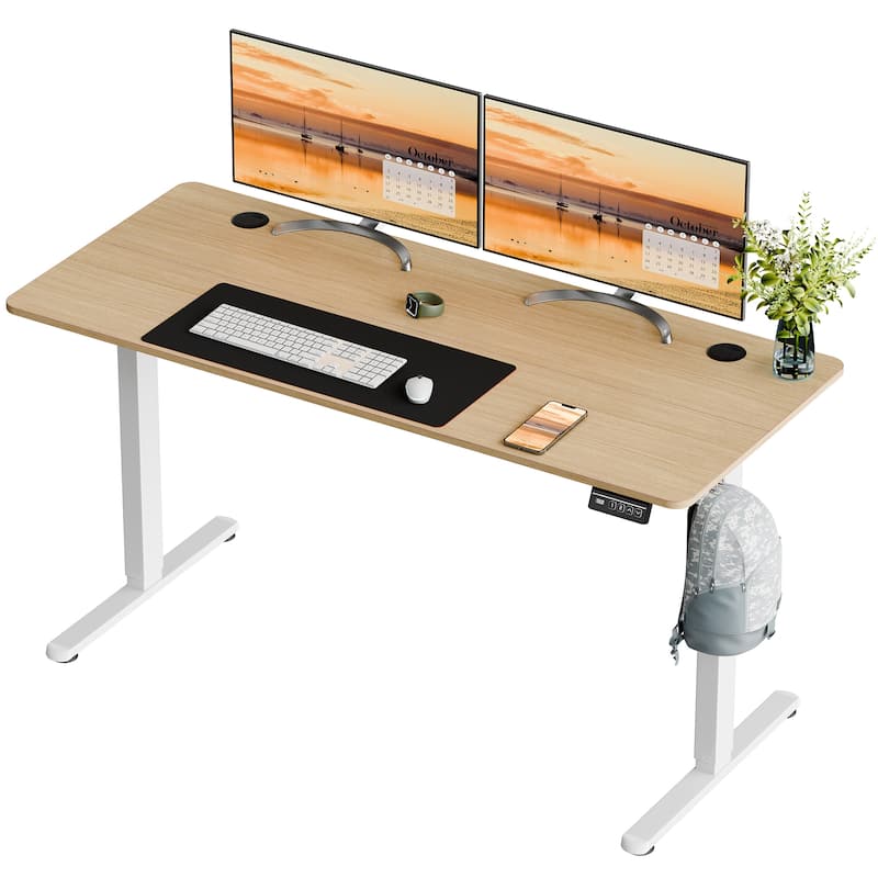 Futzca Height Adjustable Electric Standing Desk, Computer Office Desk