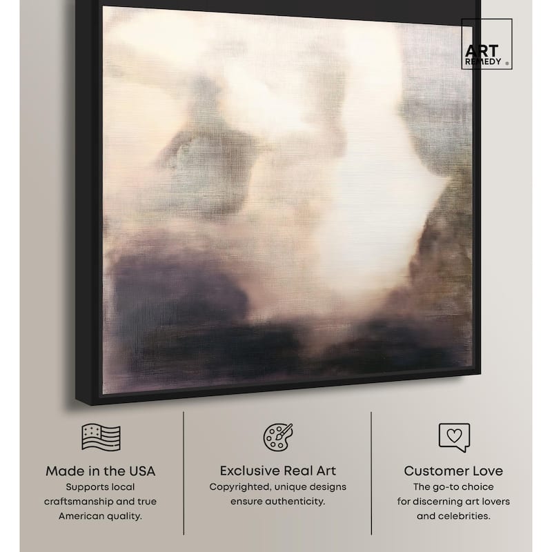 Pale Taupe I Canvas by Art Remedy