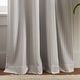 preview thumbnail 3 of 5, Martha Stewart Ticking Stripe Back Tab Curtain Panel Pair