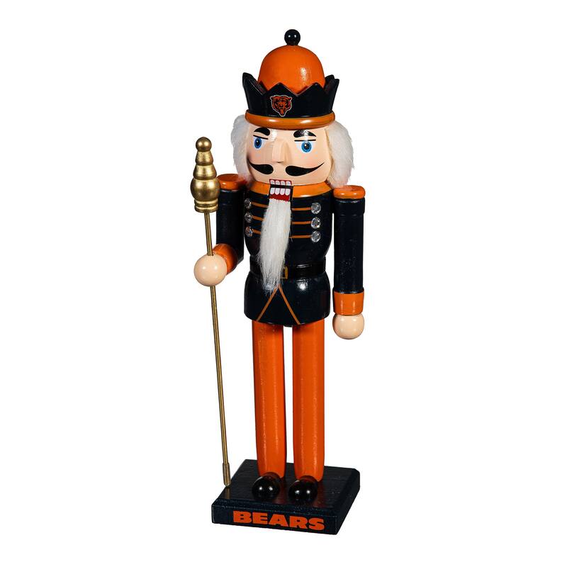 Nutcracker Statue, Chicago Bears - 4.92''W x 4.53''H x 13.78
