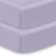 preview thumbnail 15 of 33, BreathableBaby Cotton Percale Fitted Sheet, For 52" x 28"/132 x 71 cm Crib & Toddler Bed Mattress, Solids (2-Pack) Purple