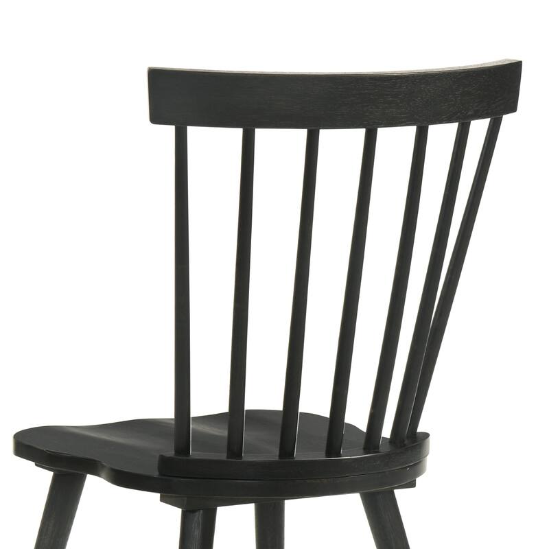 2 Pieces Set Dining Side Chair Rustic Modern Farmhouse Design Retro Design Easy To Assembly