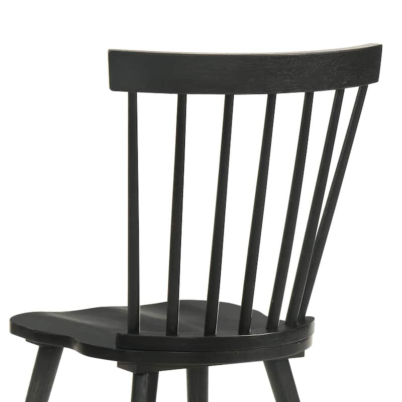 2 Pieces Set Dining Side Chair Rustic Modern Farmhouse Design Retro Design Easy to Assembly