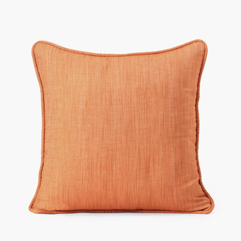 Exclusive Fabrics Faux Designer Shantung Faux Silk Cushion Cover (Set of 2)