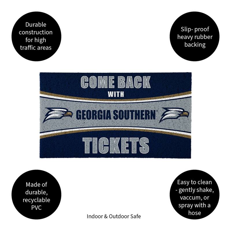 University of Nevada 28 in. x 16 in. PVC "Come Back With Tickets" Trapper Door Mat