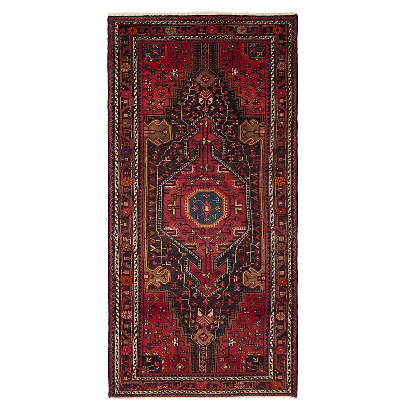 ECARPETGALLERY Hand-knotted Anatolian Vintage Red Wool Rug - 4'4 x 8'11