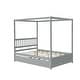 preview thumbnail 8 of 21, Full Poster Bed with Trundle - Pine Support for Kids