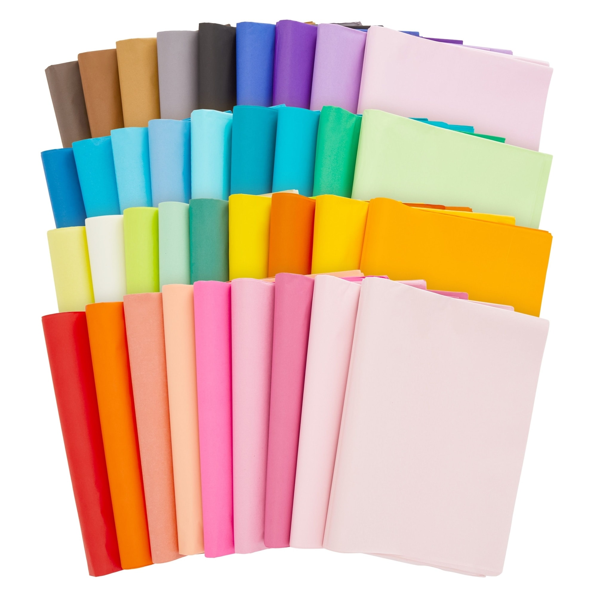 Blue Panda 360 Sheets Large Colored Tissue Paper for Gift Wrapping Bags, 36 Colors, 20x26in