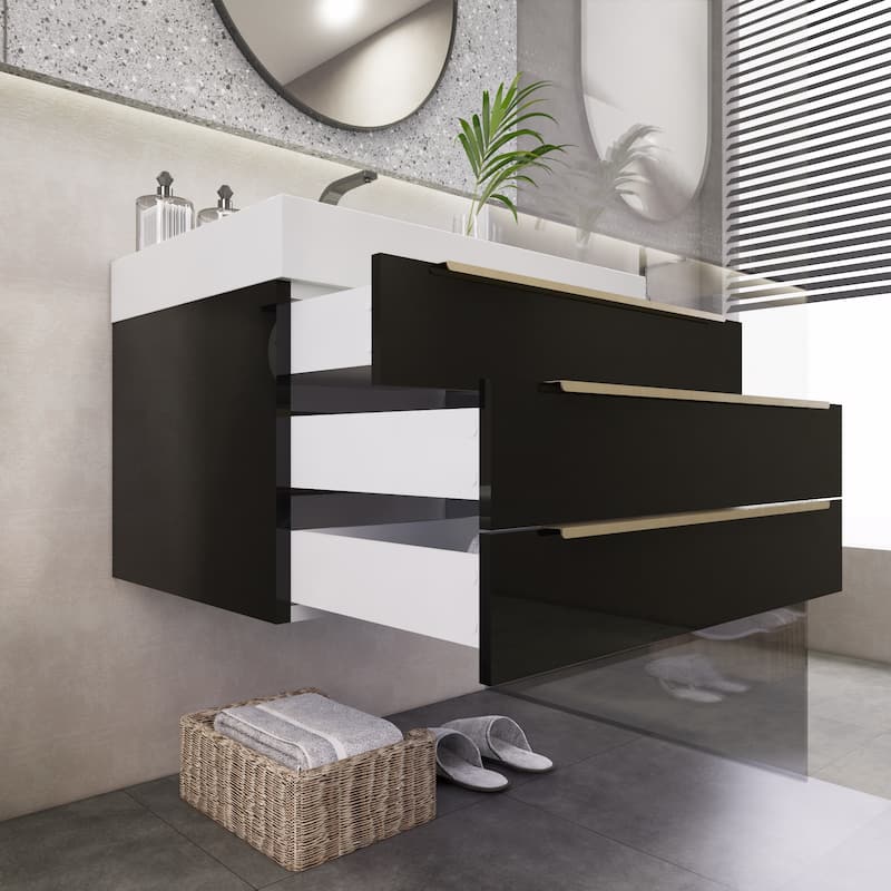 Noble 30" Wall Mounting Vanity with Reinforced Acrylic Sink